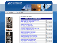 Tablet Screenshot of boat-listings.com